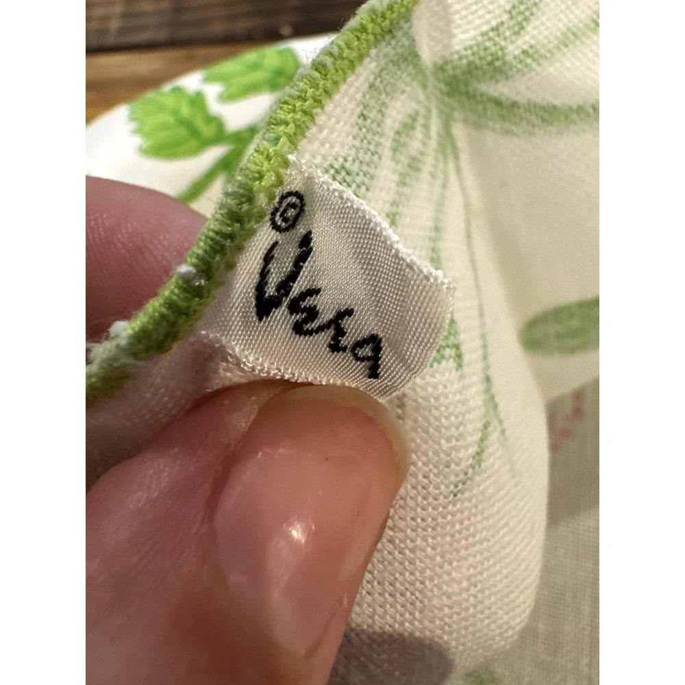 Vera Neumann Napkins Multicolor Vintage Floral Herb Botanical Set of 3